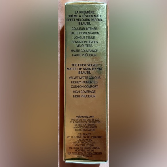 NWT •Yves Saint Laurent Tatouage Couture Velvet Matte Lipstick • 216 Nude Emblem - Picture 4 of 7